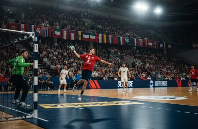Handball-Mannschaften in der Gruppenphase der EM 2026